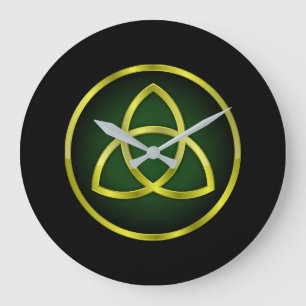 Trinity knot large clock