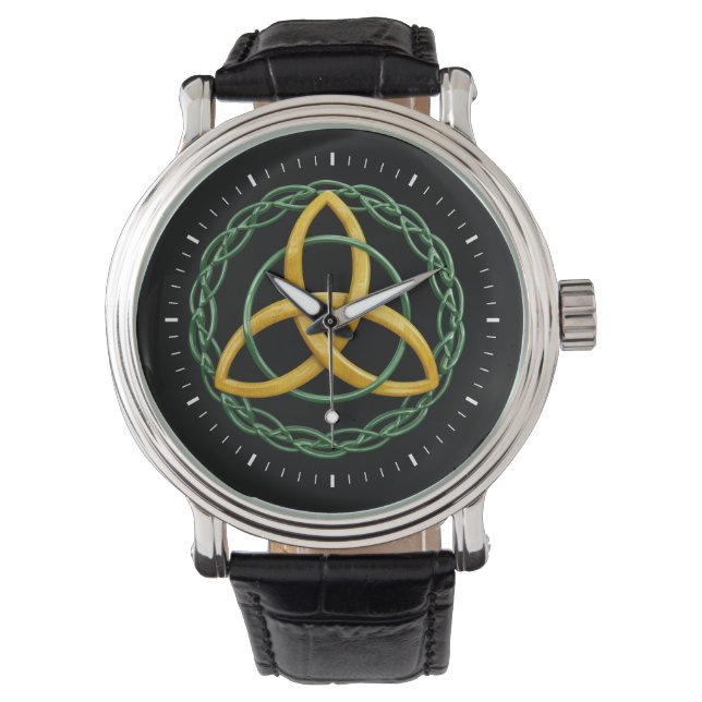 Trinity Knot Triquetra Celtic Symbol Watch (Front)