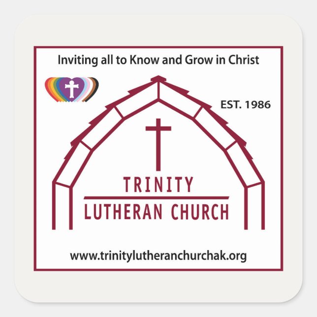 Trinity Logo Sticker Set of 20 (Front)