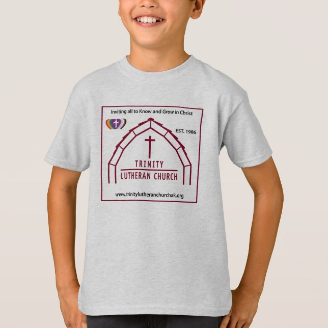 Trinity Logo With RIC on Back Kids  T-Shirt (Front)