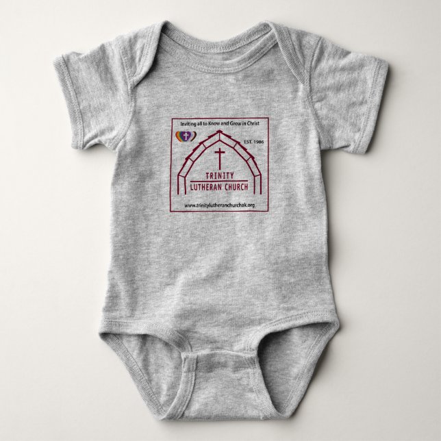 Trinity Lutheran Grey Infant Shirt  (Front)