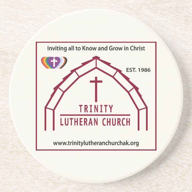 Trinity Lutheran Logo Coaster (Front)