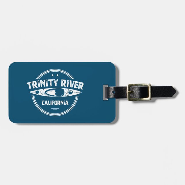 Trinity River California Kayaking Luggage Tag (Front Horizontal)