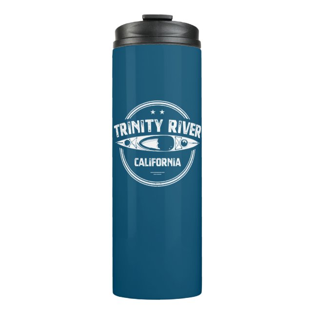 Trinity River California Kayaking Thermal Tumbler (Front)