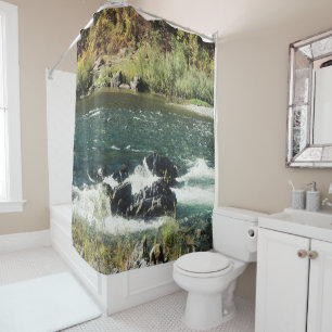 Trinity river in Hoopa, California...... Shower Curtain