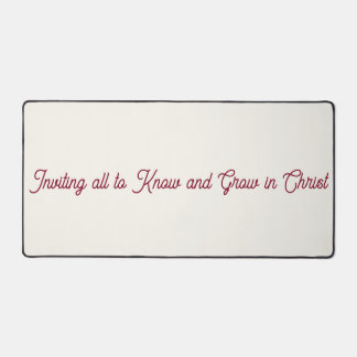 Trinity Slogan  Desk Mat
