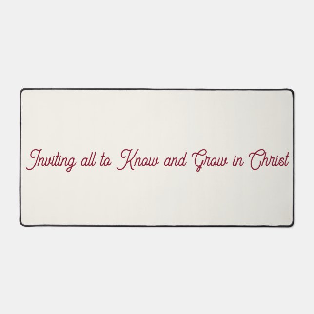 Trinity Slogan  Desk Mat (Front)