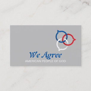 Trinity Speech Bubble Logo (red, white, & blue) Business Card