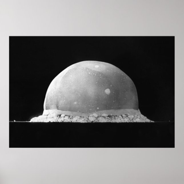 Trinity Test Atomic Bomb Explosion July 16 1945 Poster (Front)