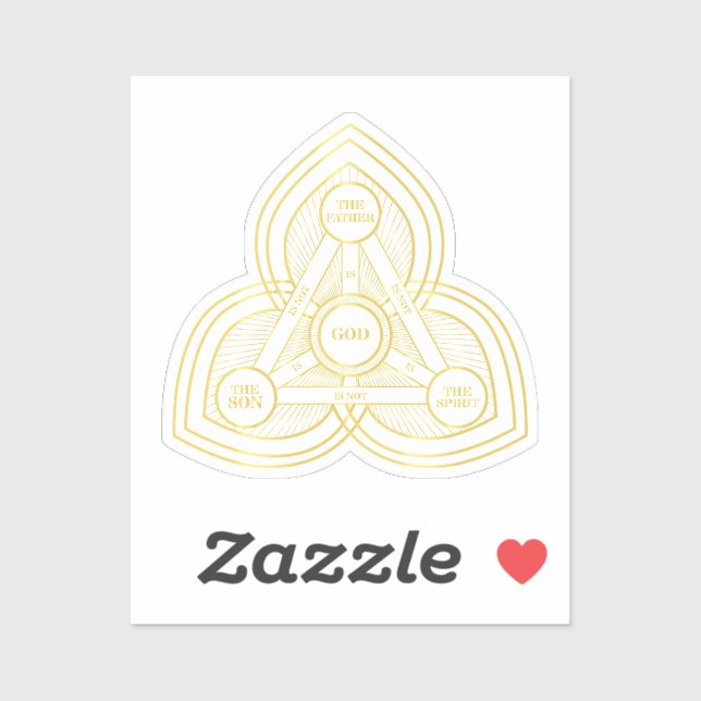 Trinity The Father, The Son And Holy Spirit gold (Sheet)