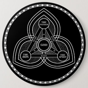 Trinity The Father, The Son And Holy Spirit I 6 Cm Round Badge