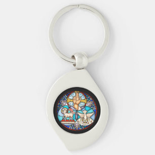 Trinity The Father, The Son And Holy Spirit Symbol Key Ring