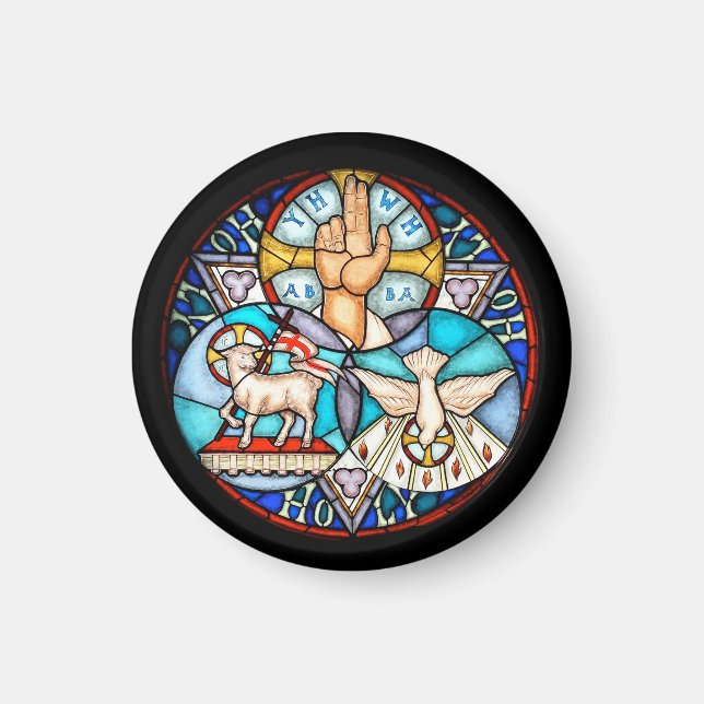 Trinity The Father, The Son And Holy Spirit Symbol Magnet (Front)