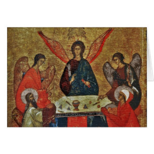 Trinity with the Saints
