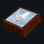 Trinket Box Dove<br><div class="desc">Trinket box shown in golden oak wood with a dove print. 
Large size shown.
Customise this item or buy as is.




Stock Image
freepik.com</div>