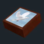 Trinket Box Dove<br><div class="desc">Trinket box shown in golden oak wood with a dove print.
Large size shown.
Customise this item or buy as is.
Stock Image
freepik.com</div>