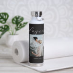 Trio Collage EDITABLE COLOR Water Bottle<br><div class="desc">Visit our shop at www.berryberrysweet.com for stylish and modern stationery and personalised gifts.</div>