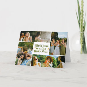 Trio Friendship Moments Photo Card