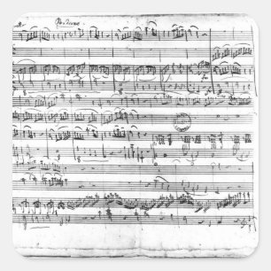 Trio, in E flat major 'Kegelstatt' Square Sticker