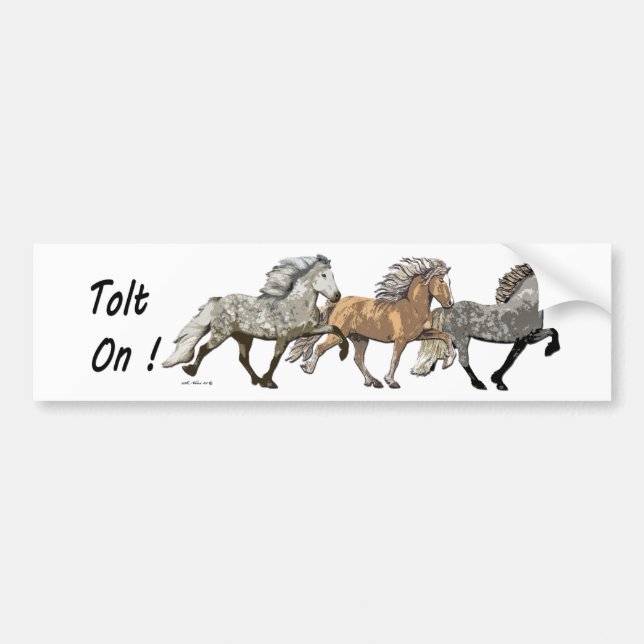 Trio in Tolt Bumper Sticker (Front)