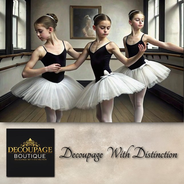Trio in Tulle Ballerina Decoupage Tissue Paper (Trio in Tulle Ballerina Decoupage Tissue Paper)