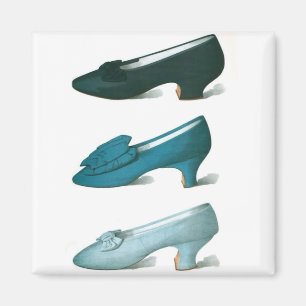 Trio of Blue Shoes Magnet