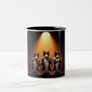 Trio of Feline Musicians Coffee Mug