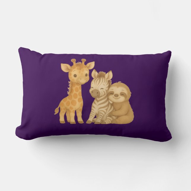 "Trio of Friends" Throw Pillow (Front)
