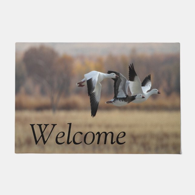Trio Of Geese Doormat (Front)
