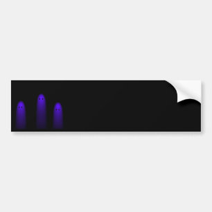 Trio of Ghosts ( Purple ) Bumper Sticker