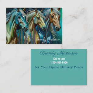 Trio of Horses  Business Card