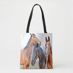 Trio Of Horses Tote Bag