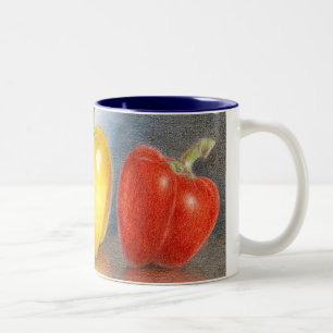 Trio of Peppers Art Mug