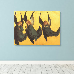 Trio of Renaissance Angels by Master of Housebook Canvas Print