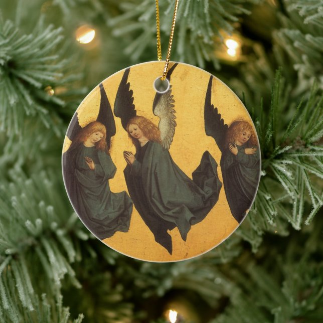 Trio of Renaissance Angels by Master of Housebook Ceramic Tree Decoration (Tree)