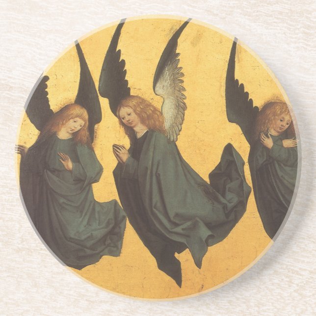 Trio of Renaissance Angels by Master of Housebook Coaster (Front)