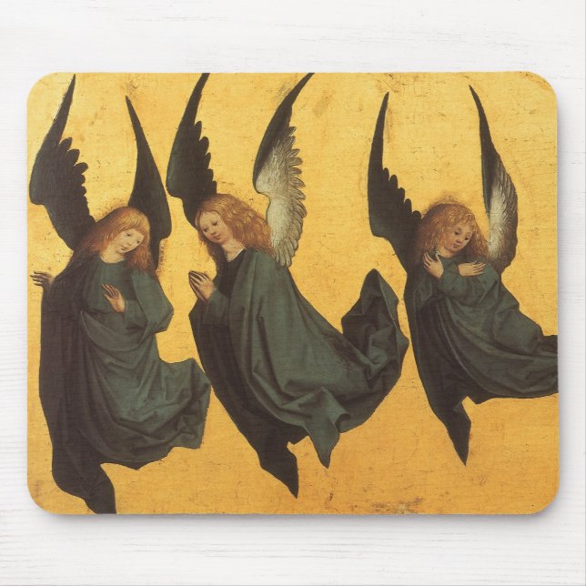 Trio of Renaissance Angels by Master of Housebook Mouse Mat (Front)