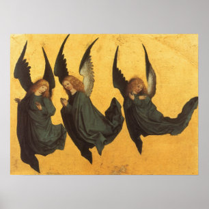 Trio of Renaissance Angels by Master of Housebook Poster