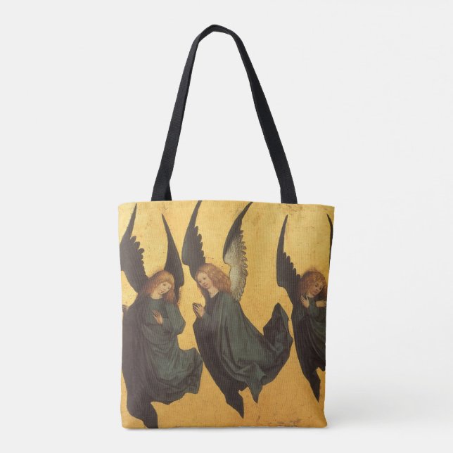 Trio of Renaissance Angels by Master of Housebook Tote Bag (Back)