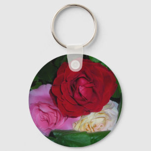 Trio of Roses Key Ring