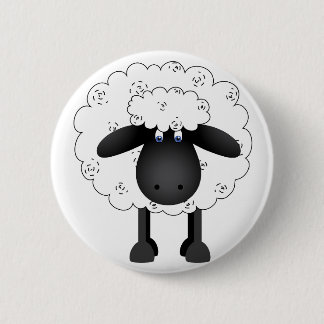 Trio Of Sheep 6 Cm Round Badge
