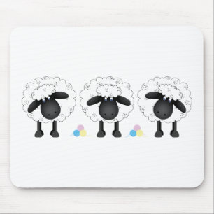 Trio Of Sheep Mouse Mat