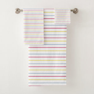 Trio of Stripes Bath Towel Set