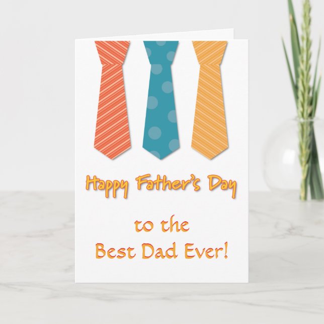 Trio Of Ties Father's Day Card (Front)