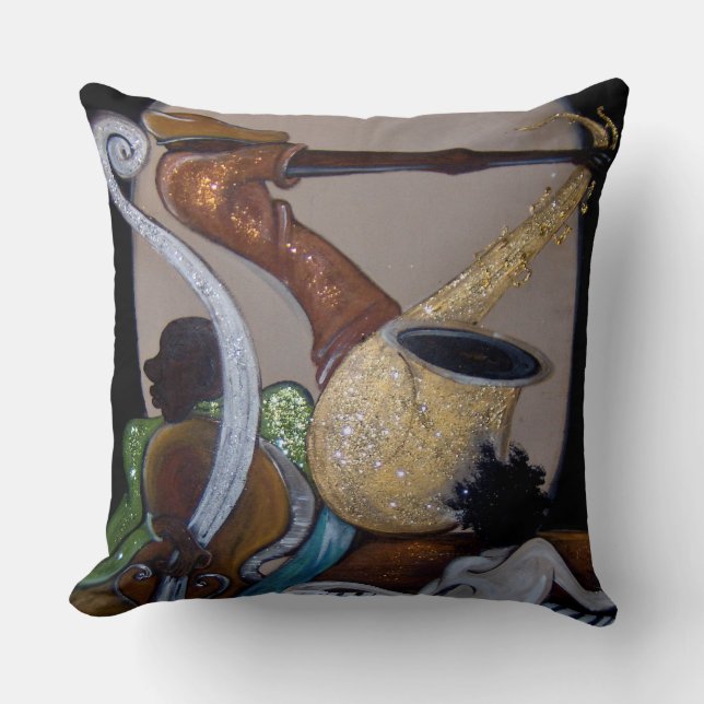 TRIO Throw Pillow (Front)