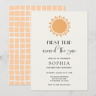 Trip Around the Sun Birthday Invitation