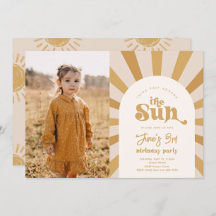 Trip Around The Sun Invitation   Girl Sun Invite