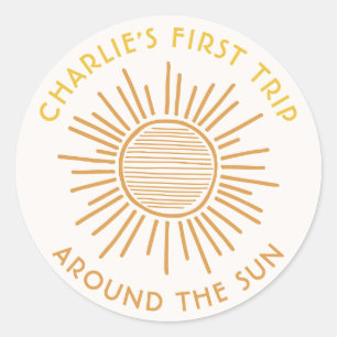 Trip Around The Sun Sticker   Boho Sun Party