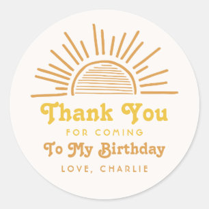 Trip Around The Sun Sticker   Sun Thank You