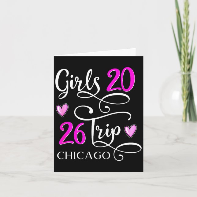 Trip Chicago Vacation Group Matching Card (Front)